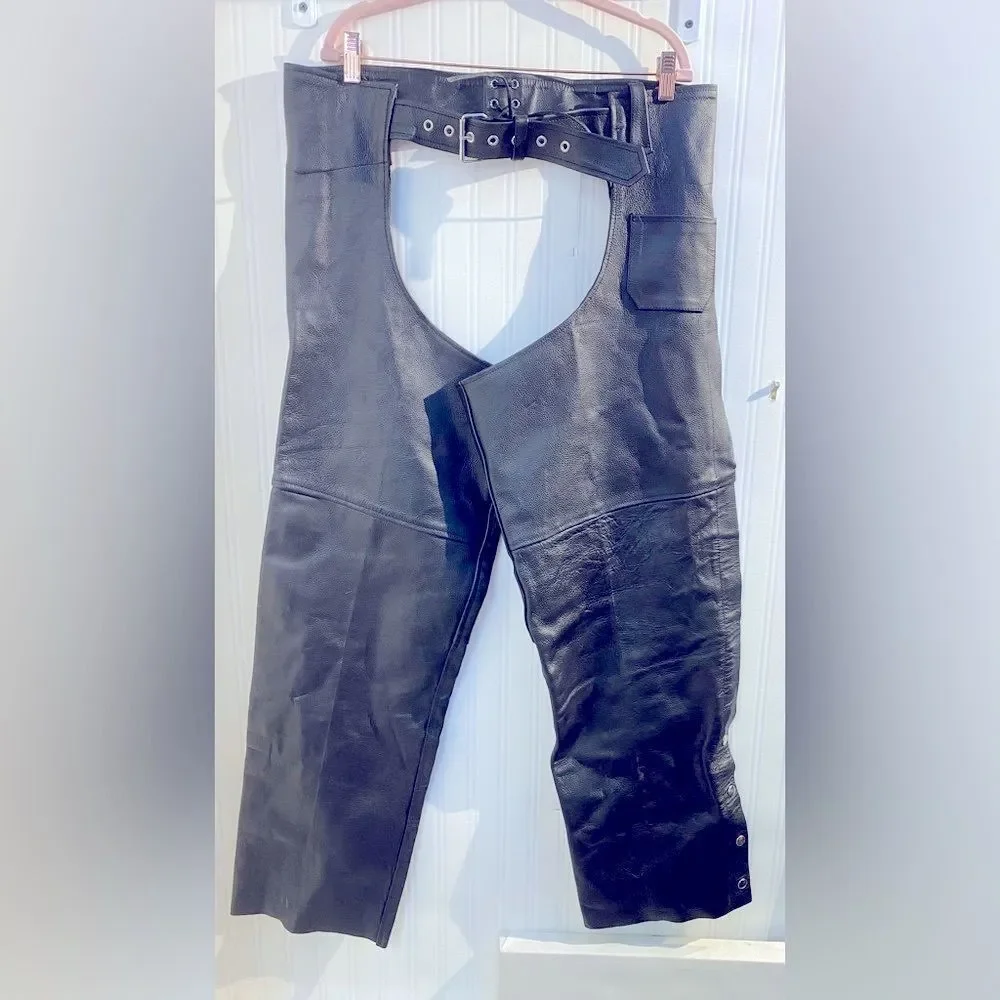 Men's Leather Motorcycle Chaps - Ride Protection M, 3XL‎ - Picture 10 of 15